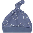 طقم أولاد أفرول وقبعة باللون الأزرق والأبيض, 1, hi-res